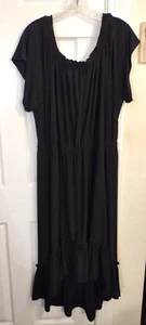 Women's Black High-Low Maxi Dress size 2X by KAREN KANE - Picture 1 of 3