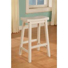 OPENBOX Powell Furniture Saddle Bar Stool White