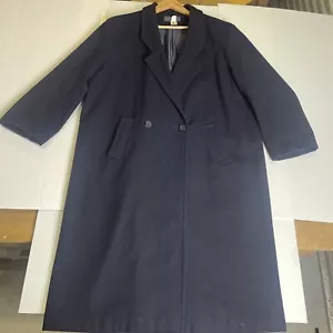 SABA Pure Wool Long Sleeve Longline Coat Jacket Blazer Size 16. Vintage - Picture 1 of 12