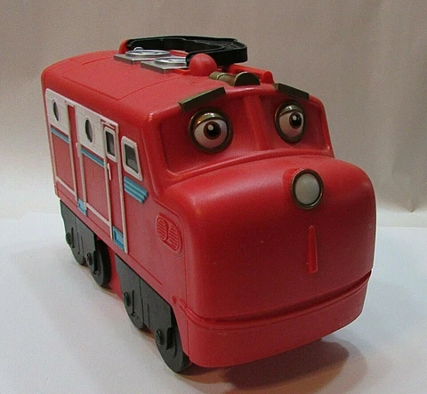 Chuggington Wilson Learning Curve Red Carry Case For Diecast Train Cars FREE S/H Cover