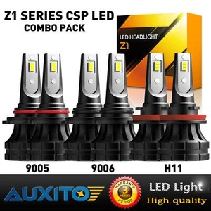 6X Combo 9005 H11 9006 LED Headlight Kit High Low Beam Bulbs 60000LM 6000K Z1-S - Picture 1 of 10