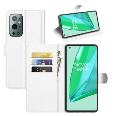 Custodia Protettiva Case Per OnePlus 9 Pro Flip Cover Borsa Etui Bumper Bianco - Immagine 1 di 4