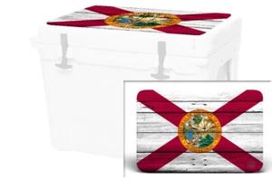 Vinyl Cooler Wrap fits YETI Tundra 65 | Decal Skin LID - Florida Flag WD - Picture 1 of 7