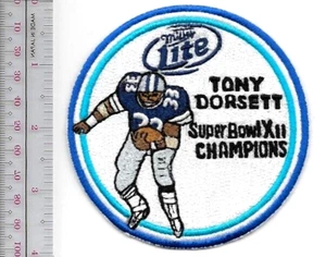 Bier Football Dallas Cowboys Tony Dorsett RB Super Bowl XII Champ Patch Vel Haken - Bild 1 von 1