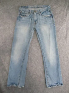 American Eagle Jeans Mens 29x30 Blue Denim Original Straight Retro ACTUAL 31x29 - Picture 1 of 15