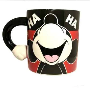 Taza Disney Mickey Mouse Riendo Cara con Mango Esculpido Lg 20oz - Imagen 1 de 4