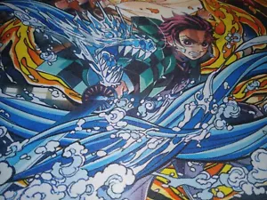 Demon Slayer: Kimetsu no Yaiba Mouse Pad New Rubberized 9.5x9 Tanjiro Rengoku - Picture 1 of 4