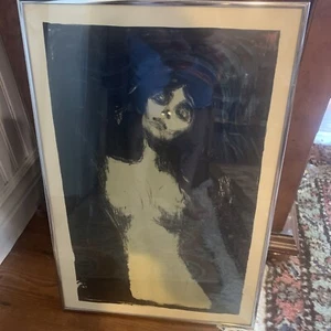 Vtg Edvard Munch Madonna German Offset Print Oslo Kommunes Kunstsamlinger - Picture 1 of 7