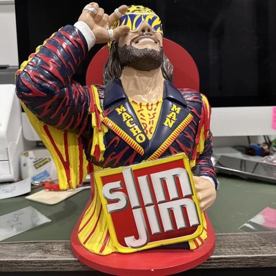 SLIM JIM MACHO MAN RANDY SAVAGE 2021 COLLECTORS DISPLAY SLIM JIM HOLDER EUC - Image 1 of 4