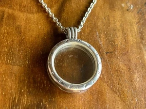Pandora Floating Medaillon 2 cm mit Kette (60 cm), 925er Silber - Bild 1 von 8