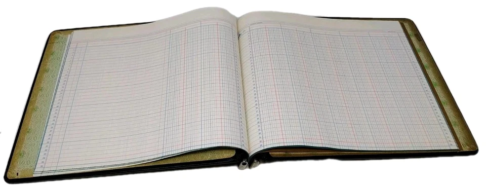 Carpeta de libro mayor seccional Wilson Jones Endlock de colección mantenimiento de registros contabilidad Foto 1 de 4