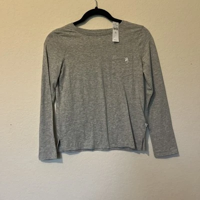 Gap Girls Size 10 Long Sleeve T Shirt With Pocket NEW With tags - Image 1 of 2