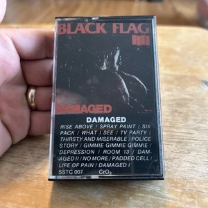 Black Flag - Damaged Cassette Henry Rollins - Rare First Edition OOP Punk Rock - Picture 1 of 6