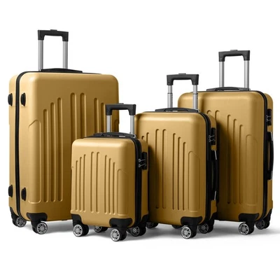 Juego de 4 piezas de 16" 20' 24' 28' 4 en 1 equipaje maleta trolley ABS bloqueo TSA Foto 1 de 4