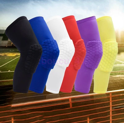 AU Long Compression Sleeve Support Leg Knee Pad Brace Sport Pain Guard Men Women - image 1 of 4