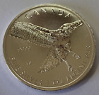 Canadian 2015 1 oz silver coin .999 Birds of Prey Red-Tailed Hawk with capsule
