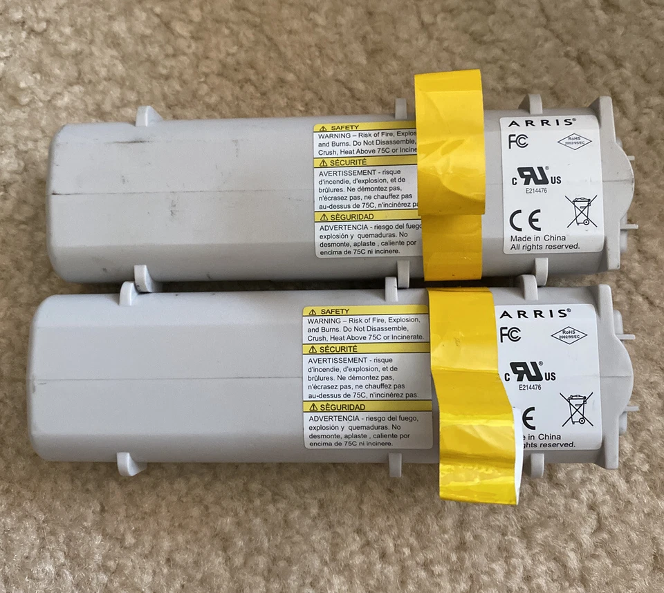 2 Touchstone Li-Ion BATTERY BPB044H for TM5 TM6 TM7 TM8 TG8 Series Cable Modems - Image 1 of 2