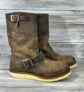 Red Wing 2975 Classic Engineer Faded Brown Leather Boot Brown Made In USA - Picture 1 of 24
