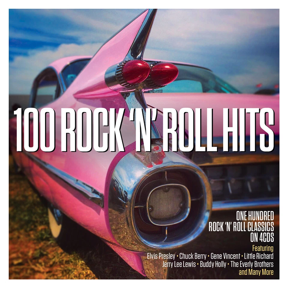 100 Rock 'N' Roll Hits 4-CD NEW SEALED Elvis Presley/Little Richard/Gene Vincent - Image 1 of 1