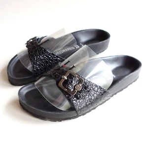 Rock Star Baby X BIRKENSTOCK Sandals Slide MADRID EXQ black US6 EU37 UK4 -rare- - Picture 1 of 18