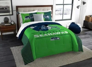Seattle Seahawks The Northwest Company NFL Draft King Comforter Set - Picture 1 of 2