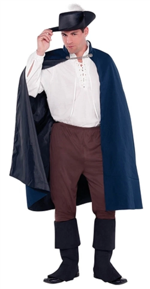 Traje azul capa renacentista para ti disfraz de Halloween elegante accesorio Foto 1 de 1