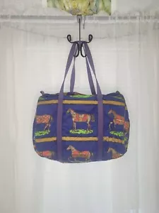 Heirloom Designs Quilted EQUESTRIAN Dressage Horse Shows tote Bag - Picture 1 of 10