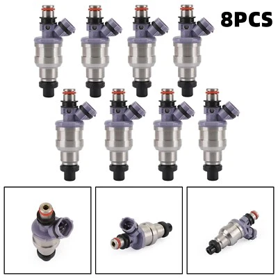 8PCS Fuel Injectors 23250-50010 fit 1990-1992 Lexus LS400 4.0L V8  CA - Imagem 1 de 4