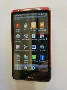 At&t H20 Wireless Cricket Easygo Black HTC Inspire 4G LTE Android Smartphone - Picture 1 of 4