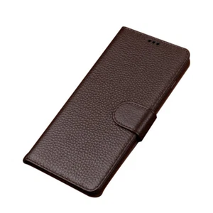 Echtleder Klapphülle Wallet Case Kartenfach Ständer Tasche für Realme GT neo 3 - Picture 1 of 18
