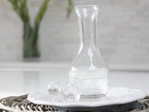 TAPÓN DE ADEREZO BOTELLA DE VINAGRE DE ACEITE VIDRIO FRANCÉS BODA DE COLECCIÓN NAVIDAD - Imagen 1 de 5