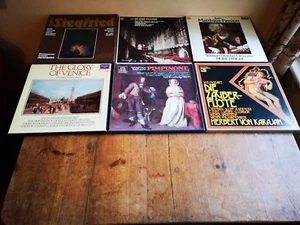 6 Classical Box Set LP Collection Bach St. John / Matthaus Passion Decca Mozart - Foto 1 di 12
