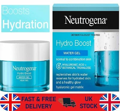 Gel de agua Neutrogena Hydro Boost hidratante facial ácido hialurónico hidratación 50 ml Foto 1 de 4
