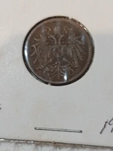 1912 AUSTRIA 2 HELLER  - BRONZE - FRANZ JOSEPH I - NICE COIN - Picture 1 of 4