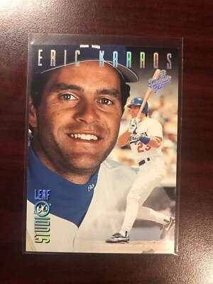 1996 LEAF STUDIO СЕРЕБРЯНЫЙ ПРЕСС ДОКАЗАТЕЛЬСТВО ПАРАЛЛЕЛЬНЫЙ #7 ERIC KARROS DODGERS SP 1/100 - Изображение 1 из 2