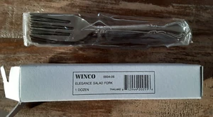 Heavy Salad Fork, Winco 0004-06, Elegance Stainless Box of (1) dozen - Picture 1 of 2