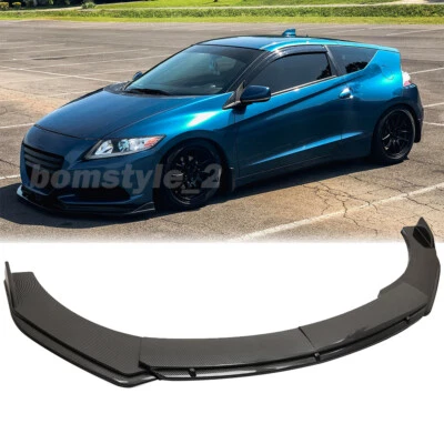 Kit de carrocería divisor alerón labial de parachoques delantero de fibra de carbono para Honda CR-Z 2011-2016 Foto 1 de 4