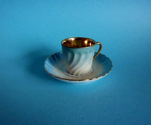 ANTIKE SAMMELTASSE - RISTRETTO-ESPRESSO-TASSE-GEDECK - PORZELLAN-HANDARBEIT  - Bild 1 von 3
