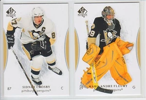 2007-08 UD SP AUTHENTIC HOCKEY BASE SET 1-100 CROSBY MALKIN OVECHKIN GETZLAF SPA - Picture 1 of 2
