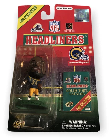 NFL HEADLINERS 1998 COLLECTION, ST.LOUIS RAMS-IRONHEAD HEYWARD, 3 INCH FIGURE,BN Cover