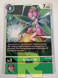 Lillymon ® ST4-10 U ® Non Comune ® Digimon Giga Green ® Inglese - Picture 1 of 1