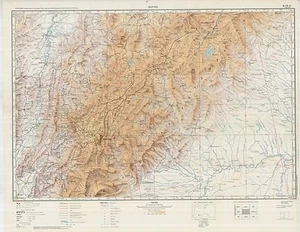 Mapas topográficos militares soviéticos rusos - COLOMBIA 1:500 000, edición 1964-1988 - Imagen 1 de 11