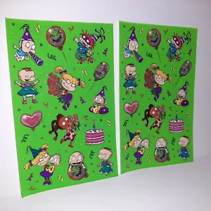 Sandylion Rugrats Vintage Geburtstag Party Aufkleber Susie Phil Lil Dill Reptar - Bild 1 von 2
