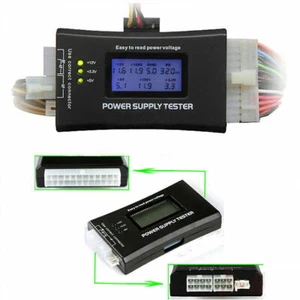 Ordinateur PC LCD 20/24 broches 4 blocs d'alimentation ATX BTX ITX SATA disque dur testeur d'alimentation numérique - Photo 1/9
