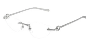 Gucci GG1702O 001 54mm Silber Randlos Gucci Brille Eyeglasses + Etui - Bild 1 von 4