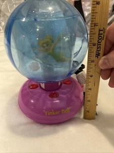Disney Tinkerbell Rotating Kids Lamp Pink And Blue - Picture 1 of 4