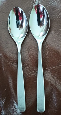 WMF CROMARGAN NORTICA STAINLESS TEASPOONS LOT 2 PC - Image 1 of 3