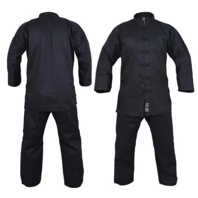 Uniforme de Kung Fu Yamasaki Gi 10oz - Negro - Tallas para niños y adultos - Morgan Sports Foto 1 de 4