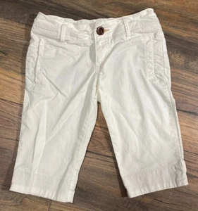 Old Navy Stretch Size 7 Girls White Skimmer Pants - Picture 1 of 3