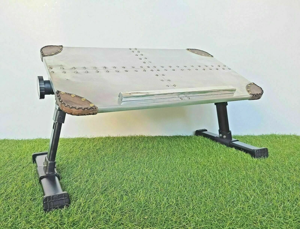 Aviator Style Table Foldable Laptop Table Bed Sofa Small Tray Study Desk - Image 1 of 4